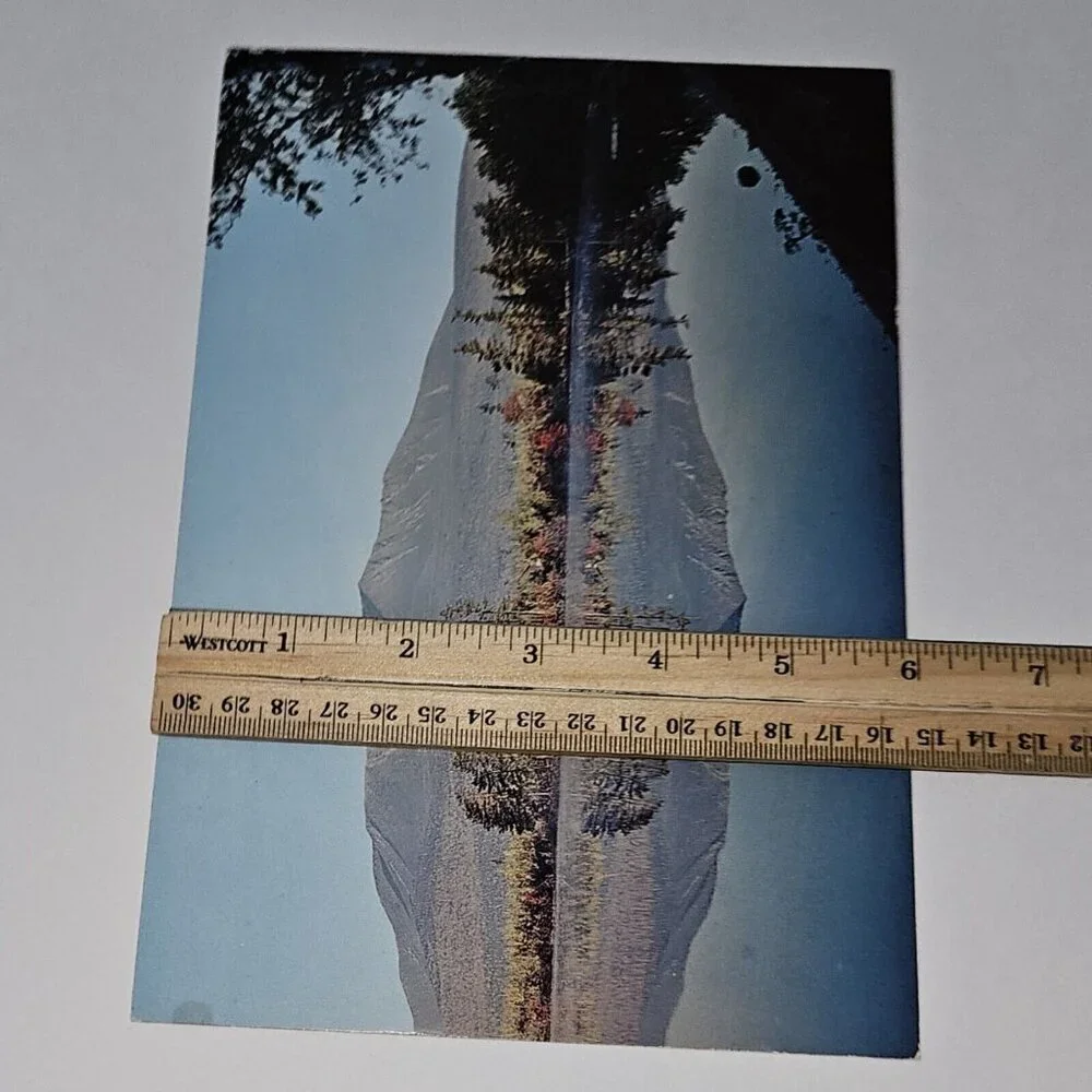 VTG Mt Katahdin From Tongue Pond Dawn Giant Postcard UNUSED Souvenir Maine 6